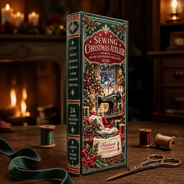 Sy-adventskalender til jul, 24-dagers nedtelling med akrylpynt