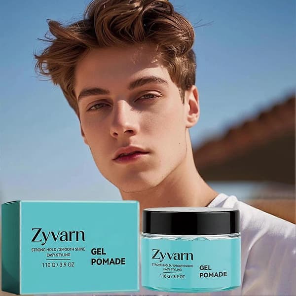 Hårstyling Gel Pomade 110g Stærkt Hold Blå Voks Til Kanter