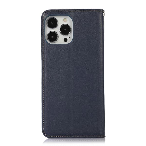 Til iPhone 13 Pro KHAZNEH Nappa Toplag Koskind Læder Telefoncover