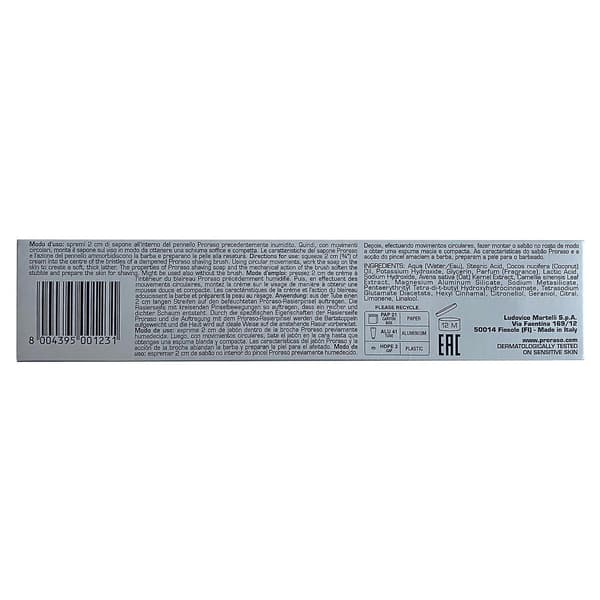 Proraso Sensitive -parranajovoide 150 ml tuubi