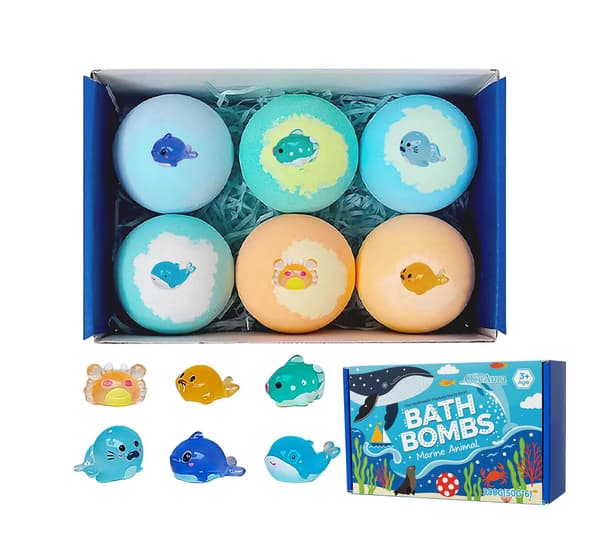 2 st Ocean Fun Blind Box Badbomb, för daglig kroppstvätt