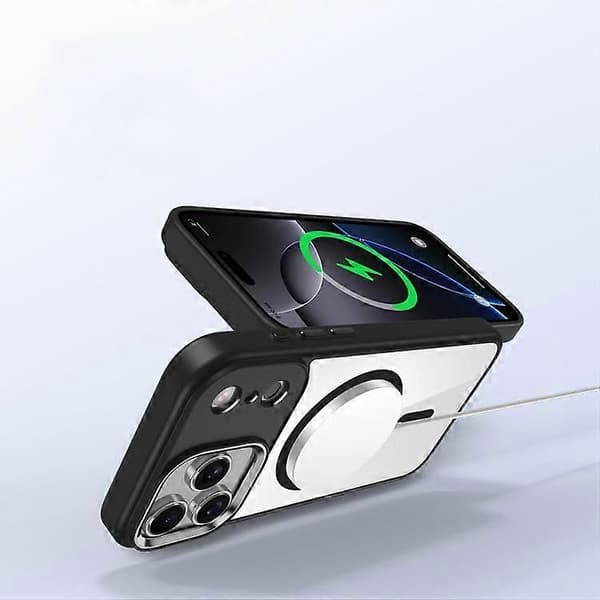 iPhone 17 MagSafe Anti-Drop Mobilskal med Metallögon Linsring