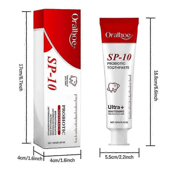 Probiotika tandkräm, ultra-vitgörande mintfräschhet, fräschande andedräkt tandkrämer