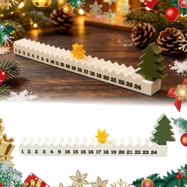 3D-printet stjerne-julekalender - 24-dagers bevegelig adventskalender