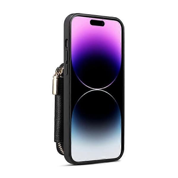 iPhone 15 vetoketjullinen korttipaikkakuori