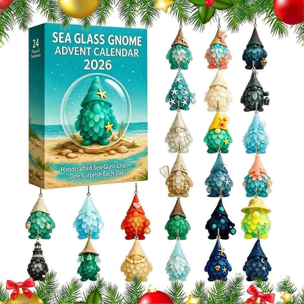 2026 Jule-adventskalender - 24-dages akryl 2D dyrefigurer som pynt