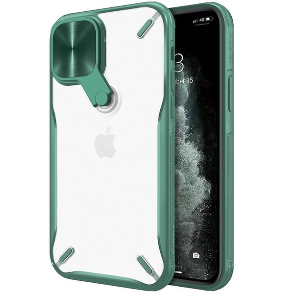Nillkin Cyclops -suojakuori - iPhone 12 Prolle / iPhone 12:lle - vihreä