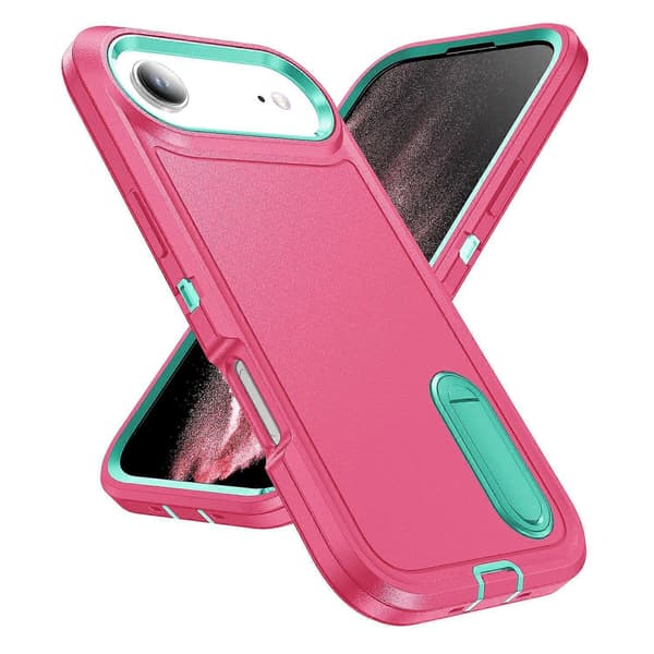Til iPhone 17 Air-deksel Stativ Telefonbeskyttelse PC Silikon EVA 3-i-1 Design