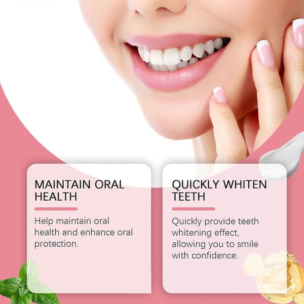 Oralhoe Rose Brightening White Stain Removal Toothpaste
