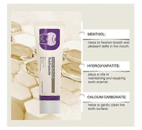1 3x Nature Tooth Refresh Tannkrem Hydroxyapatite Tannkrem Sensitive Tenner 99