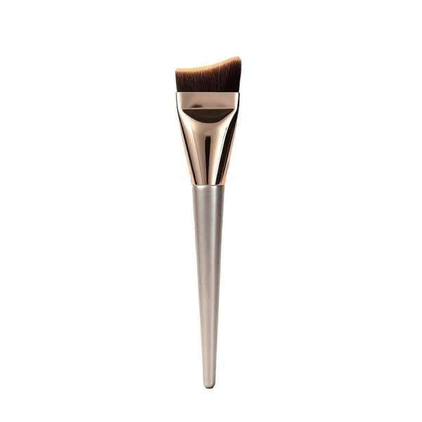 Flat foundation brush for liquid makeup, foundation brush for makeup, ultra-thin flat makeup brush for face, makeup brush for blending mask cream