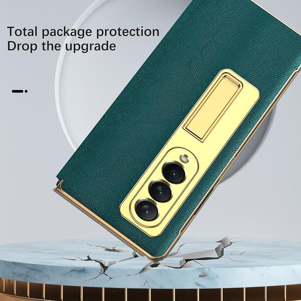 Cross Texture Hinge -puhelinkotelo Samsung Galaxy Z Fold4:lle