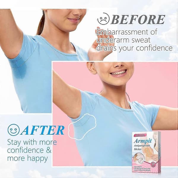 Svedpuder til armhuler, svedpuder til armhuler, antiperspirantplastre til armhuler til kvinder