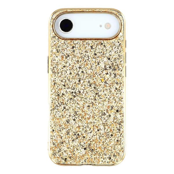 Kompatibel med iPhone 17 Air Case TPU + PC Glitrende Glitter Telefon Bakdeksel
