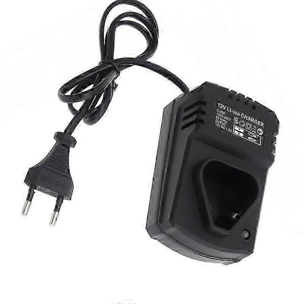Elektrisk drillader 12V litiumbatterilader EU-plugg litiumbatterilader