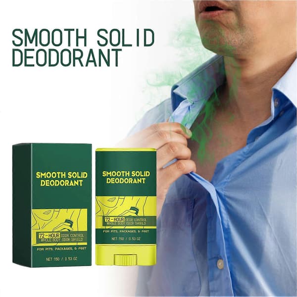 Rejsestørrelse Deodorant Stick, Mild Formel Solid Deodorant til Lugtkontrol og Frisk Hele Dagen