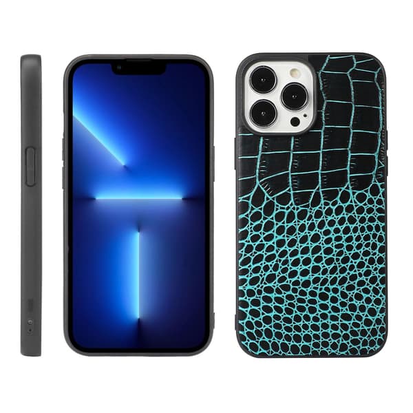 Krokodilleskinnveske til iPhone 13 Pro