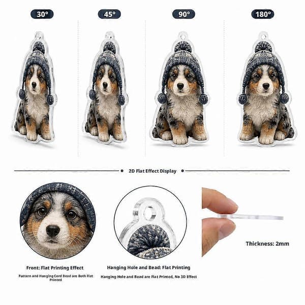 Australian Shepherd-julekalender - Festlig juledekorasjon med hund