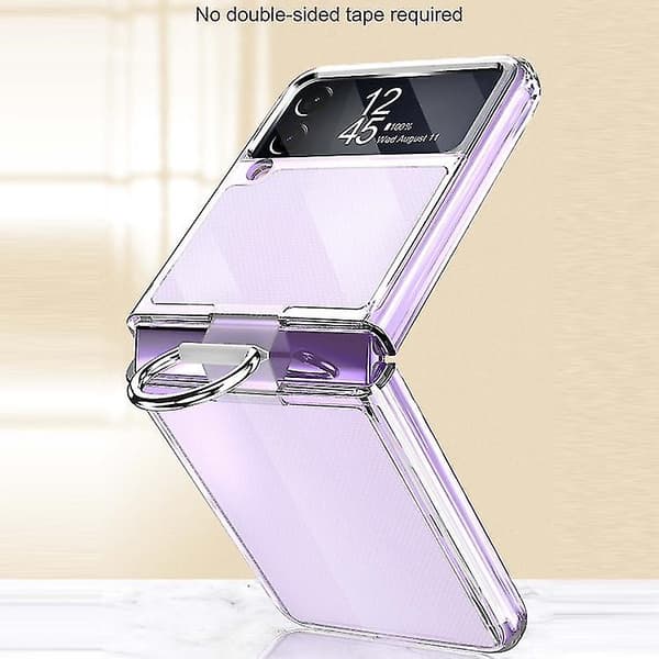 För Samsung Galaxy Z Flip3 5g Pc + Pvc Ring Phone Case