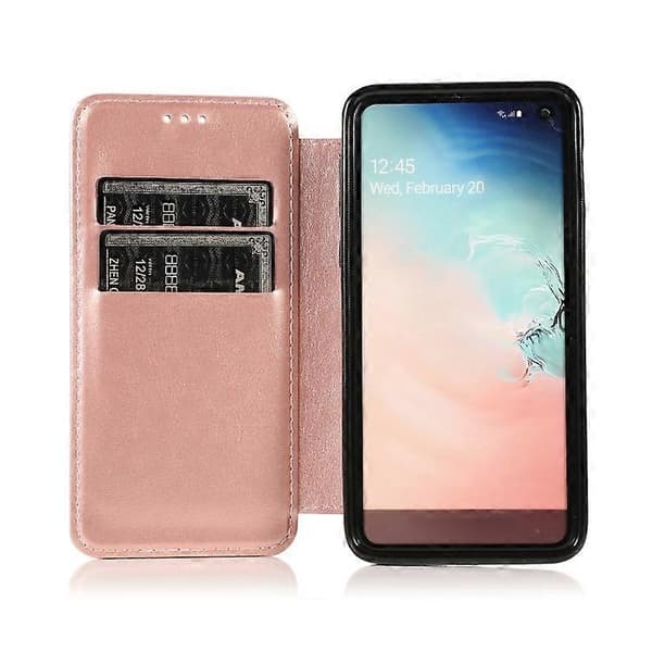 Til Samsung Galaxy S10e Flip Læder Telefoncover med Kortpladser