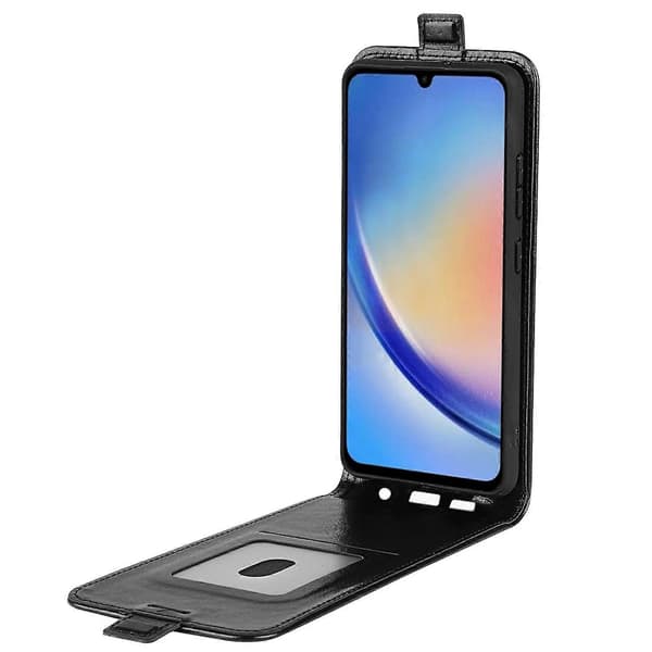 For Samsung Galaxy A34 5G Flip Phone Case Black Case Protective Case Cap