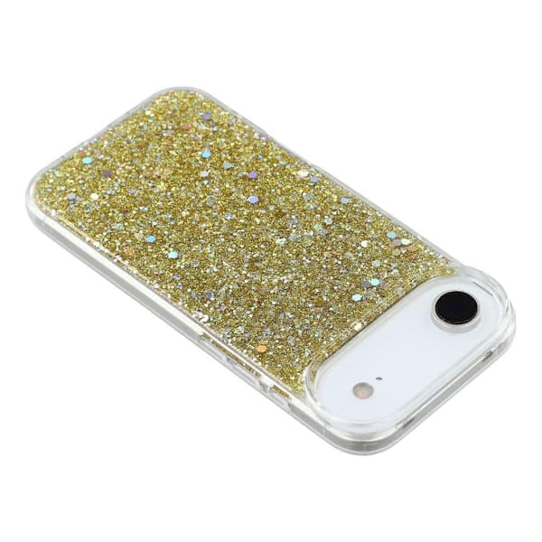 For iPhone 17 Air Case Støtsikkert Mykt TPU Telefondeksel Glitrende Design - Gull