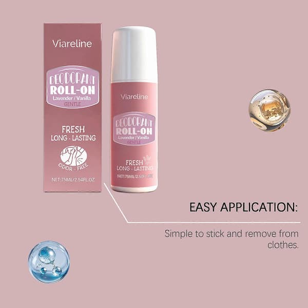 2 stk. Roll-on Deodorant, Lavendelduft, Holder dig frisk