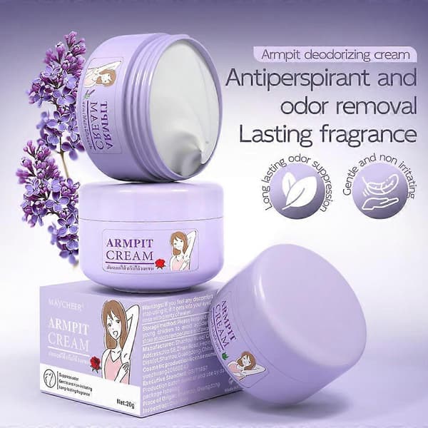 Antiperspirant Deodorantcreme til Armhuler, Langvarig Sved- og Kropslugtkontrol til Underarme