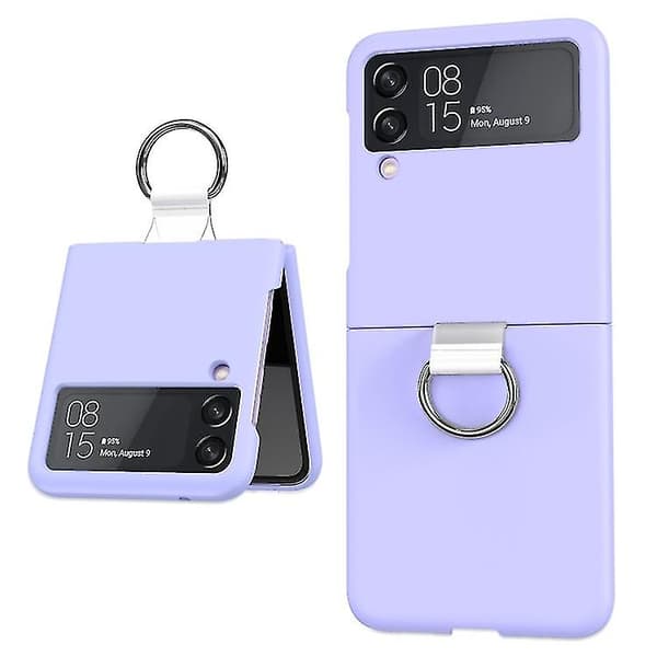 För Samsung Galaxy Z Flip3 5g Pc + Pvc Ring Phone Case