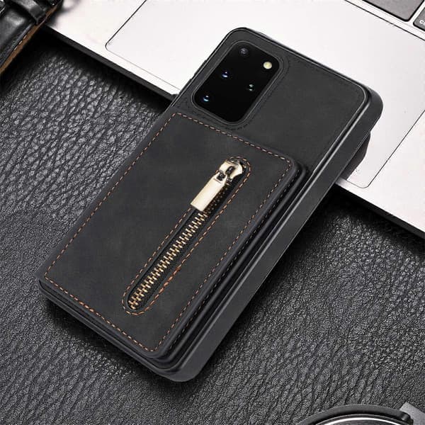 Til Samsung Galaxy S20 FE lynlås kortholder telefoncover