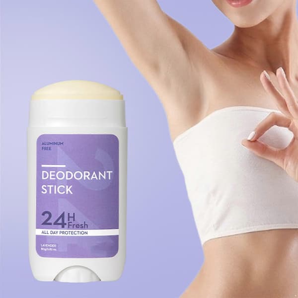Deodorantstift for kvinner Lavendel Frisk Duft Alkoholfri 24H Luktbeskyttelse Langvarig