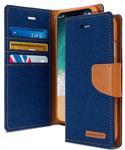 Til iPhone 13 Pro Wallet Flip Denim Cover.
