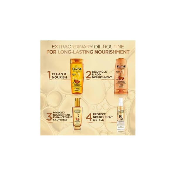 2 x L'Oreal Elvive Extraordinary Oil 10-i-1 Mirakelbehandling 150ml
