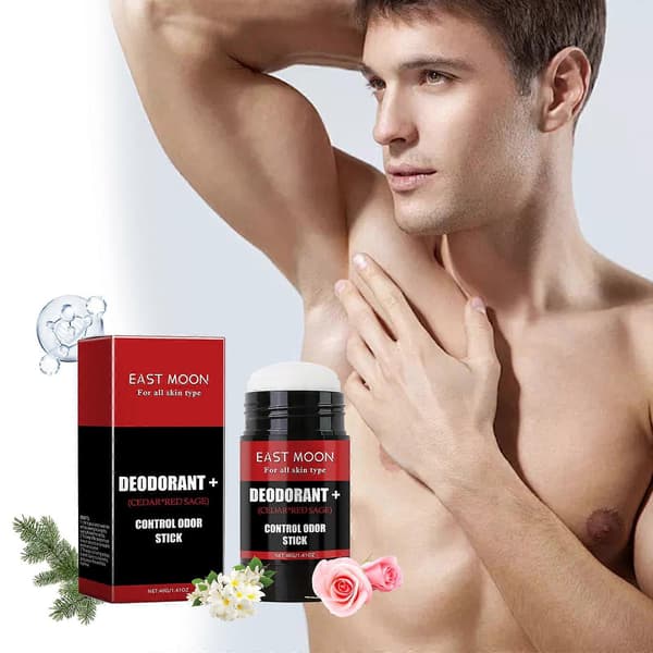 Deodorant Control Oder Stick för män, herrdeodorant - Stay Fresh Deodorant Stick, luktkrossande långvarig för alla hudtyper