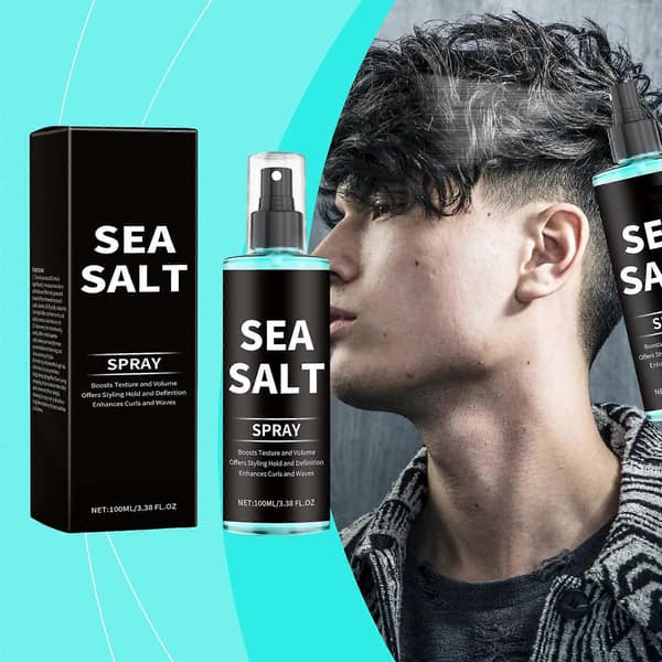Amz Havsalt Krøllespray Langtidsholdbar Styling Elastisk Krøllehårgel Spray Til Ubesværede Friske Krøller