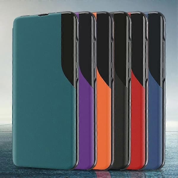 För Samsung Galaxy M23 5G Attraction Flip Holder Läderfodral