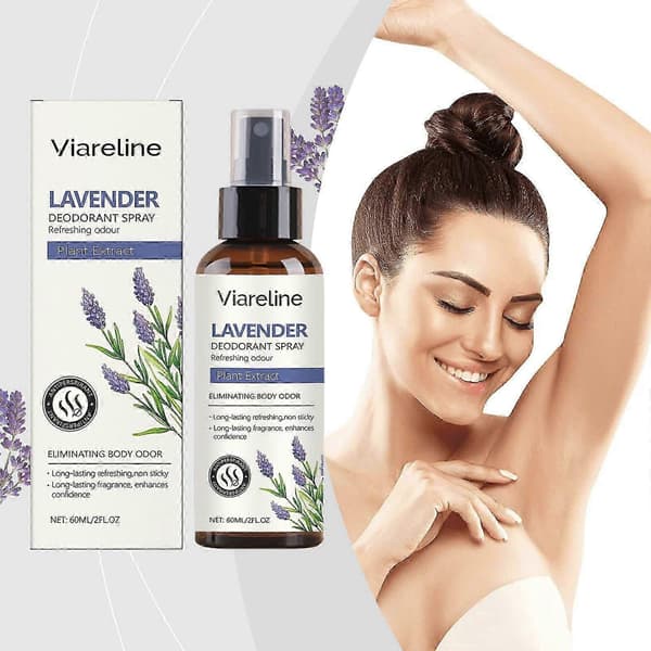 Deodorantspray med lavendel - Naturlig, skonsam, svettkontroll, resevänlig 60 ml