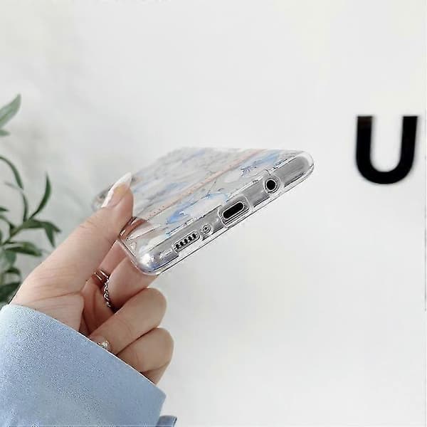 For Samsung Galaxy S22 5g Transparent Plating Flower Phone Case