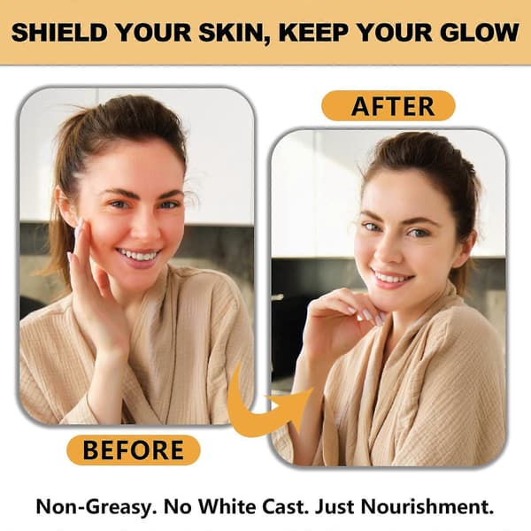 2-pack scratch-resistant mineral-based sunscreen SPF 50 with zinc oxide, non-greasy tallow formula for face and body