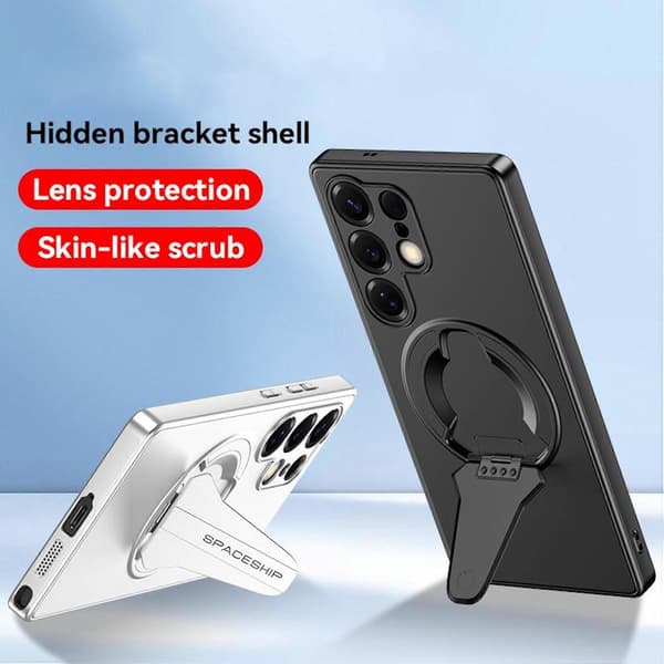 MagSafe Stand Telefondeksel til Samsung Galaxy S26 5G TPU Silikon Sølv