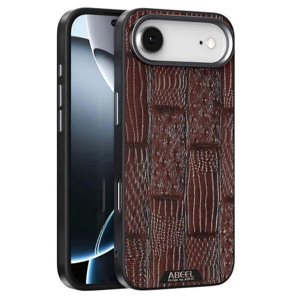 ABEEL For iPhone 17 Air-deksel kompatibel med MagSafe Beast Texture Micro-Embossing bakdeksel