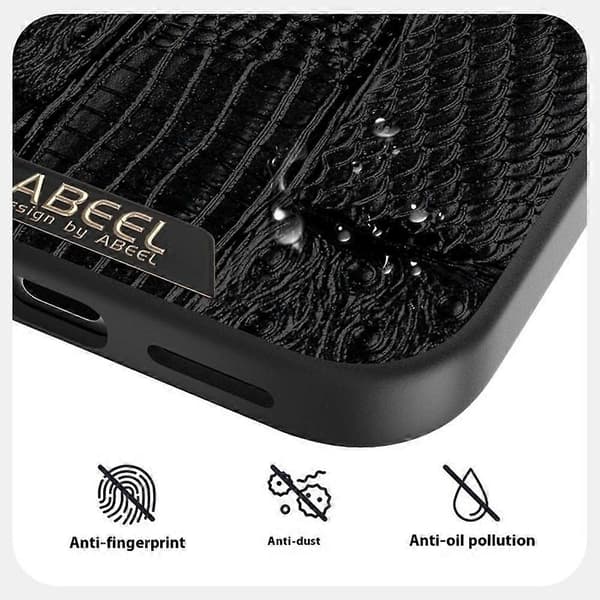 ABEEL-kompatibel for iPhone 17 Air-deksel kompatibel med MagSafe Beast Texture mikro-preget bakdeksel