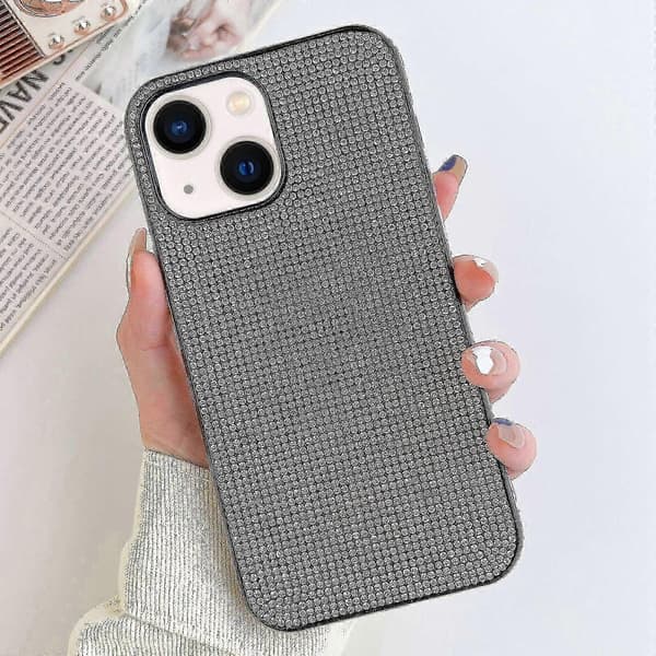 Til iPhone 13 Pro Max ensfarvet diamant TPU-telefoncover