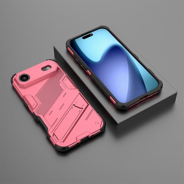 För iPhone 17 Air Fodral PC TPU Stötsäkert Telefonfodral med Stöd