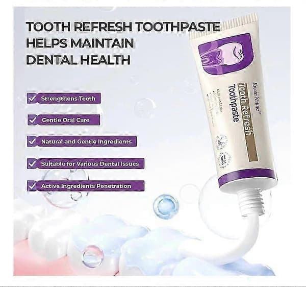 1 3x Nature Tooth Refresh Tannkrem Hydroxyapatite Tannkrem Sensitive Tenner 99