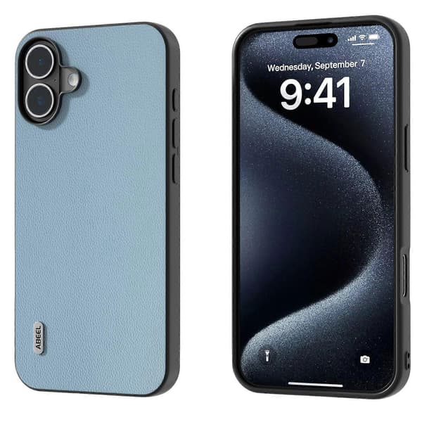 ABEEL Ægte Lædercover Til iPhone 16