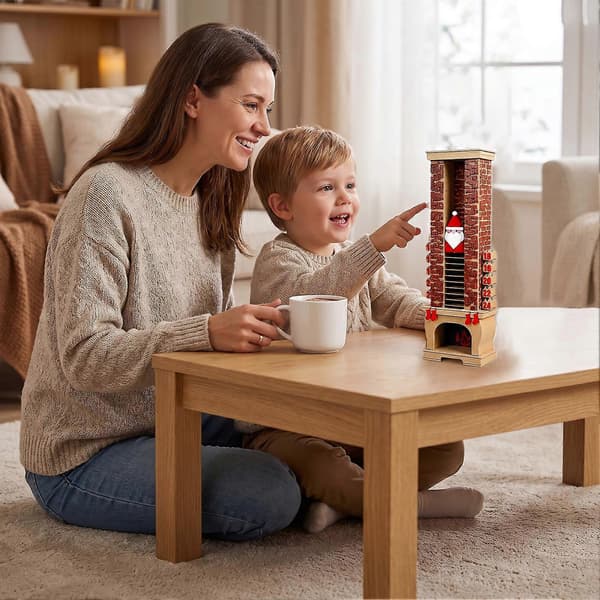 3D-printet julenisse-peis adventskalender, 24-dagers nedtelling til jul