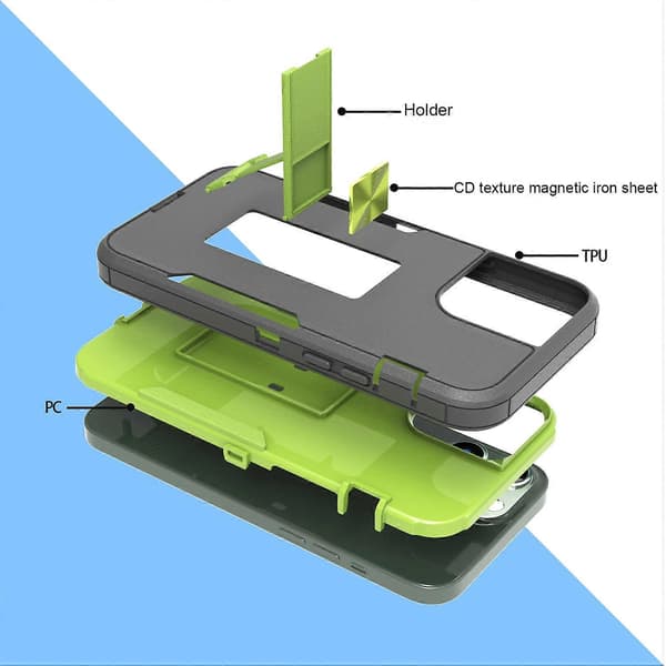 För Samsung Galaxy A12 Magnetic Holder Phone Case