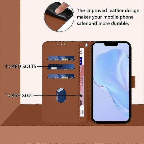 Bedst sælgende læderetui med hudfølelse til iPhone 16