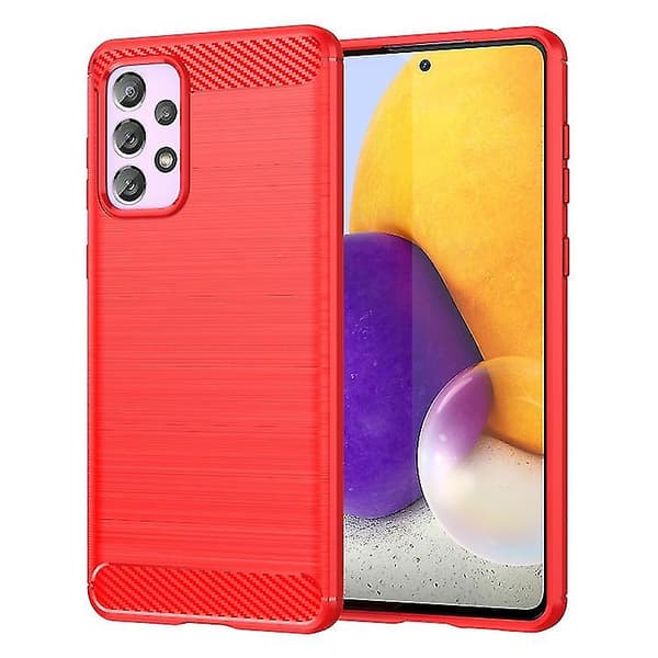 For Samsung Galaxy A73 5g brushed texture carbon fiber Tpu phone case
